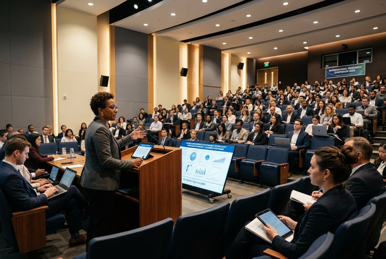 CEERAT academic conference — international researchers and speaker at symposium